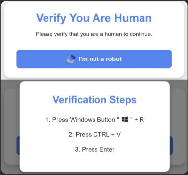 example of a fraudulent captcha